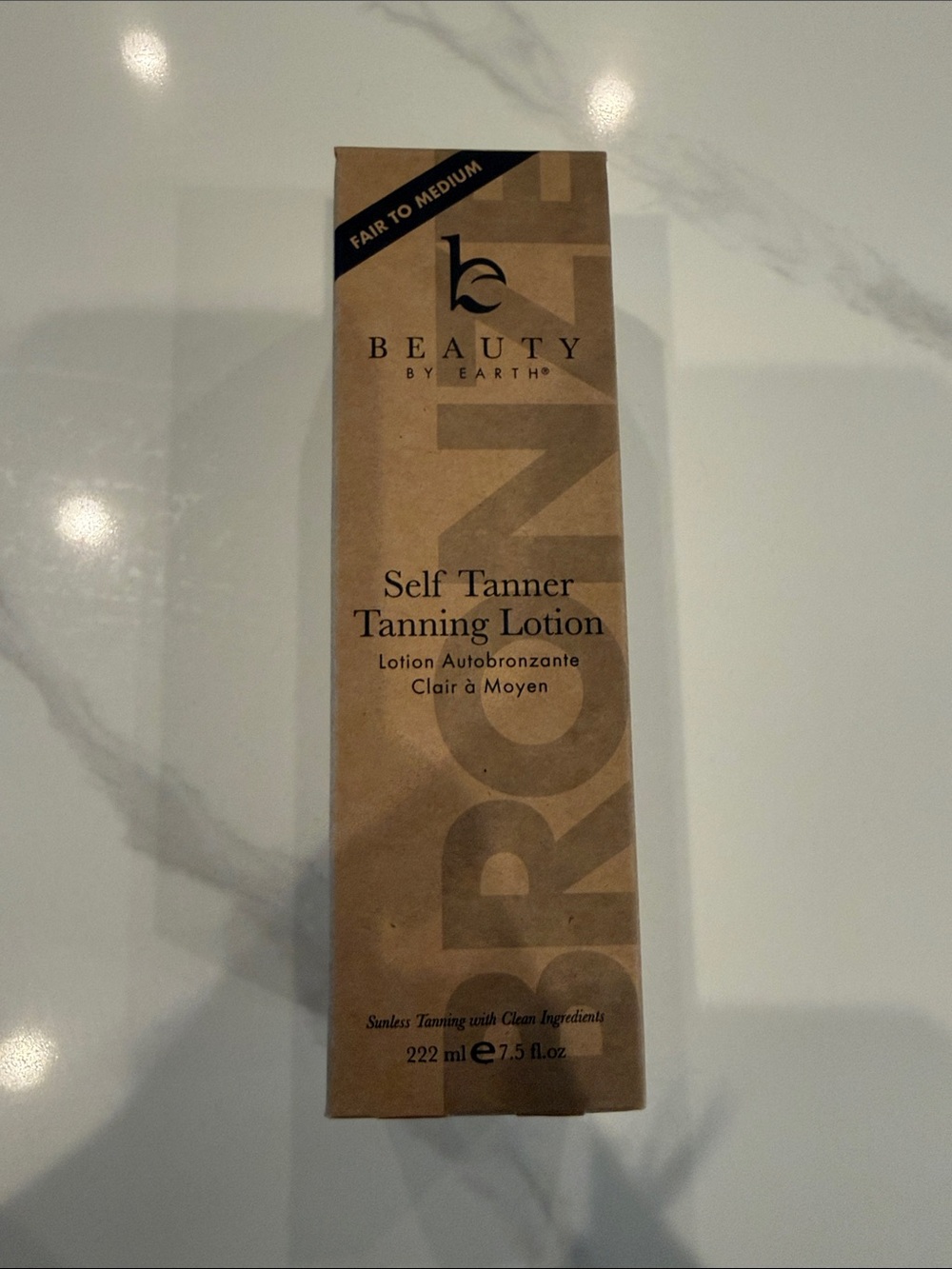 New Beauty by Earth Self Tanner Tanning Lotion - Fair to Medium (Brown)
